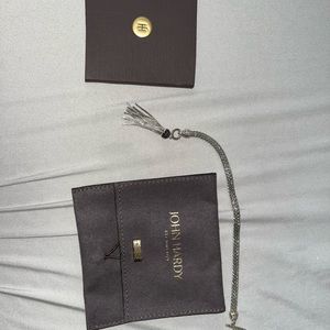 JOHN HARDY Authentic, discontinued, Classic Chain Black Sapphire Tassel Bracelet